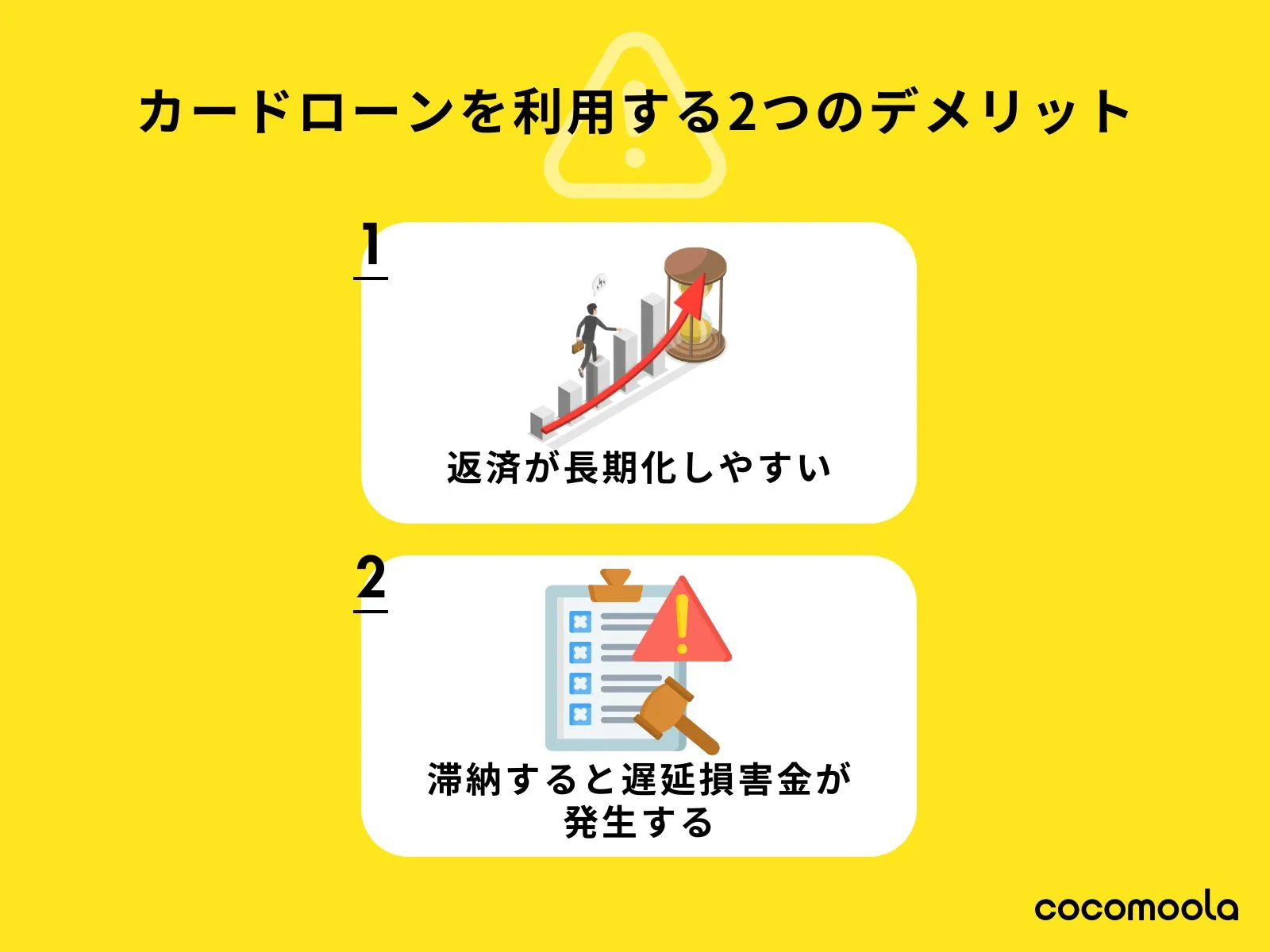 カードローンのデメリット・注意点