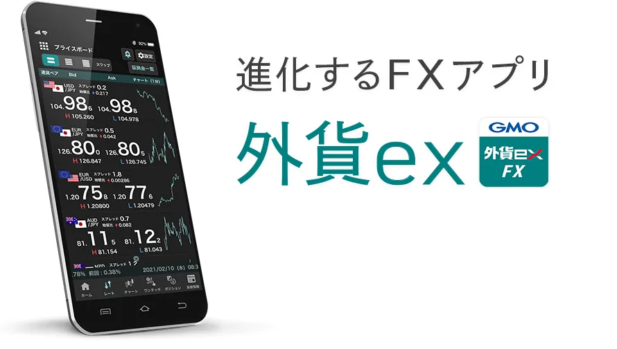 理想のFXアプリを追求した「外貨exアプリ」